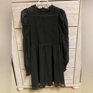 Vero Moda Black Smocked Mini Dress